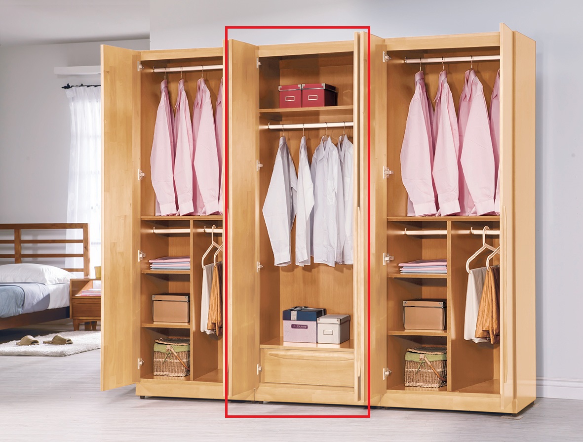 羅本北歐2.5尺單吊衣櫥